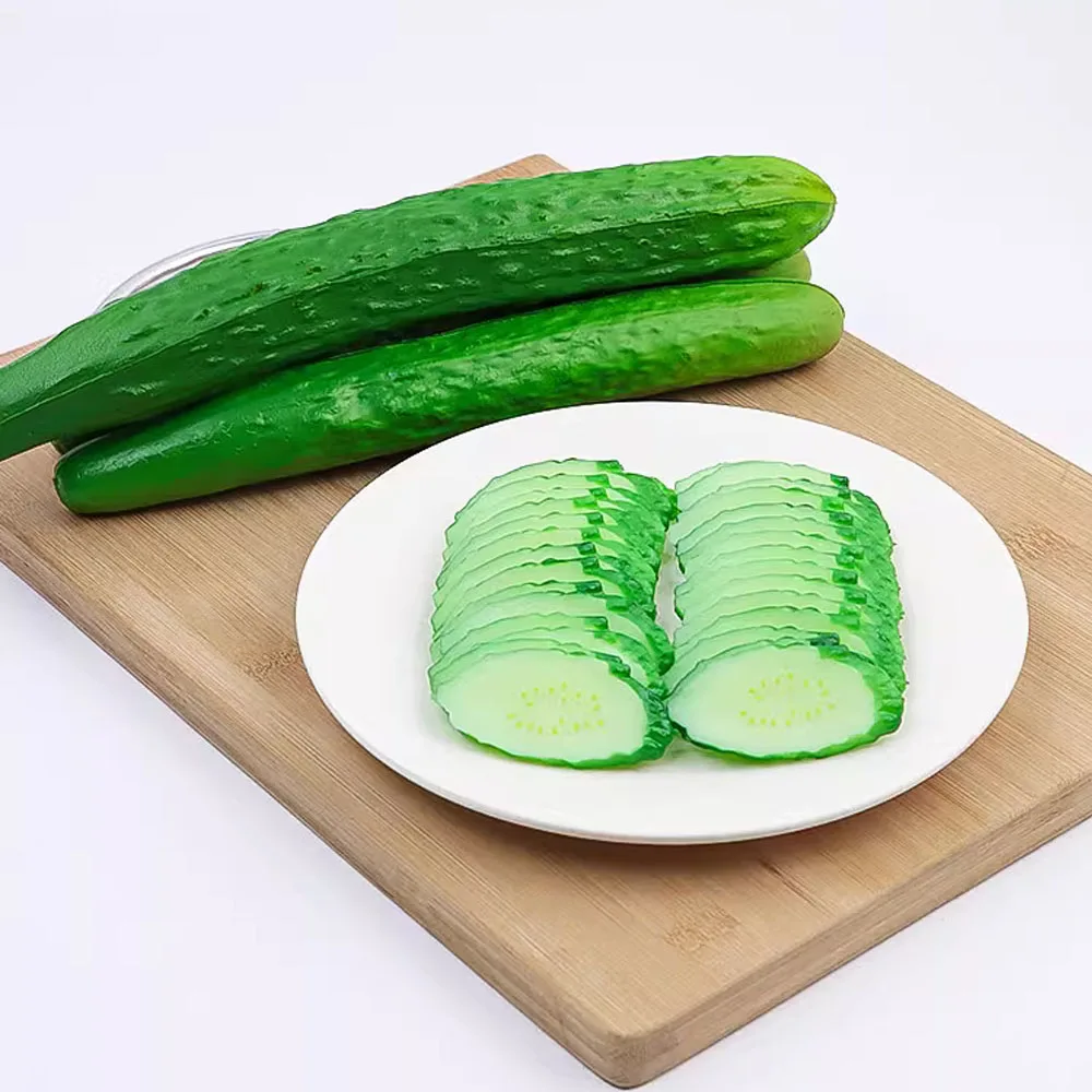 

Eggplant vegetable model Kitchen cabinet dining room hall hotel restaurant store shop decor artificial Cucumber vegetables