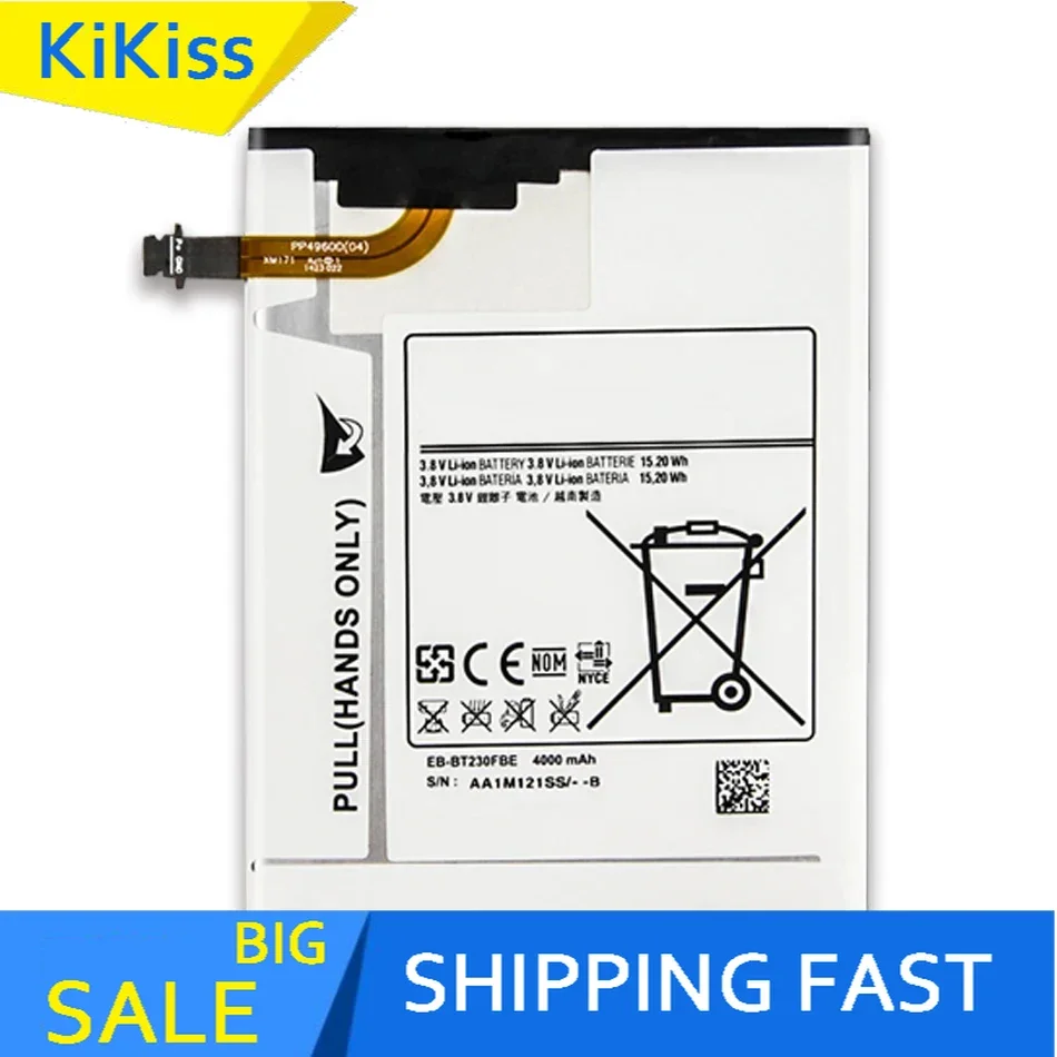 

Tablet Battery EB-BT230FBE 4000mAh For Samsung Galaxy Tab 4 Nook T230 T231 T235 SM-T230 SM-T231 SM-T235