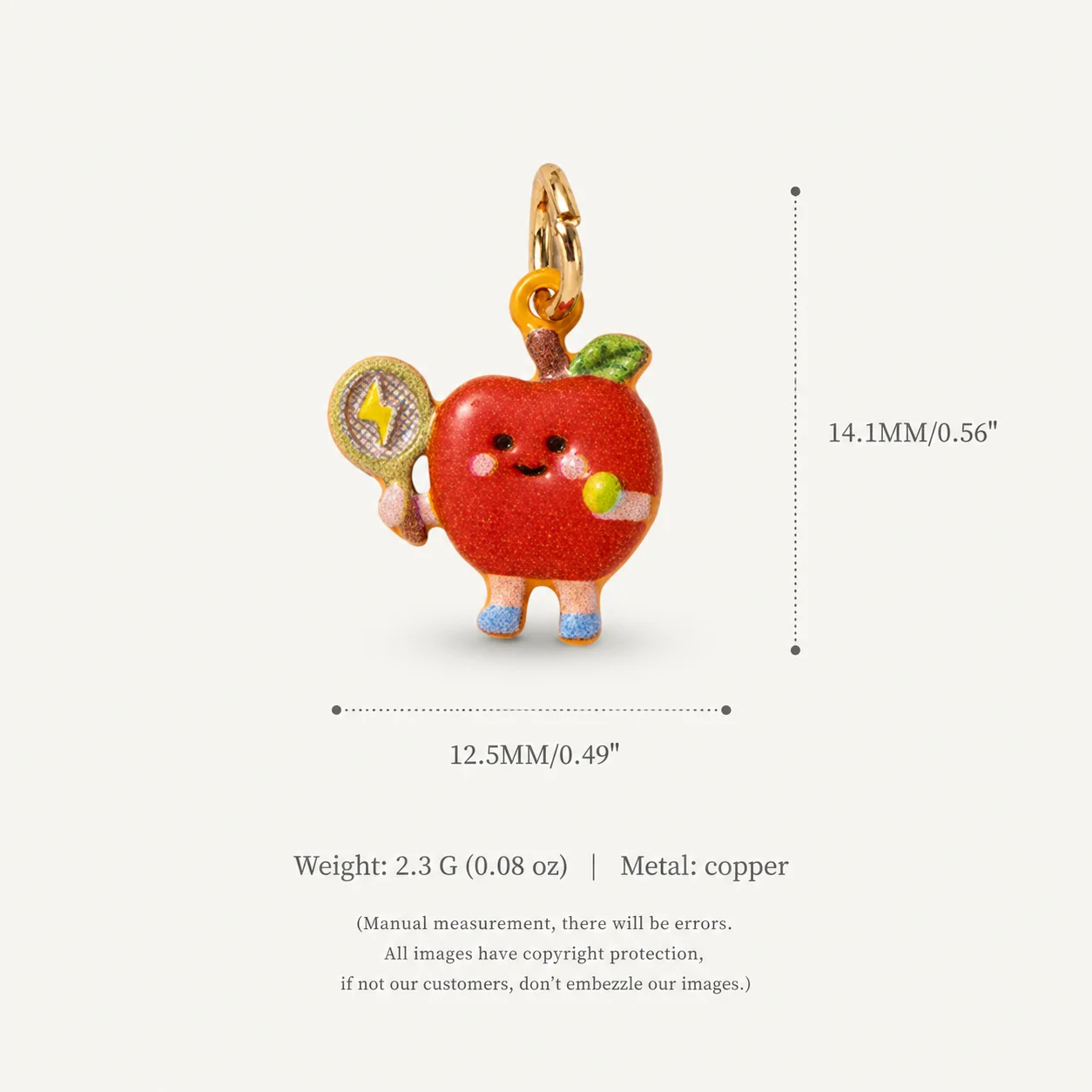 Neue Modische Niedliche Bemalte Früchte-Serie: Traube, Ananas, Kiwi DIY Anhänger Charms für Schmuckherstellung – Detail 5