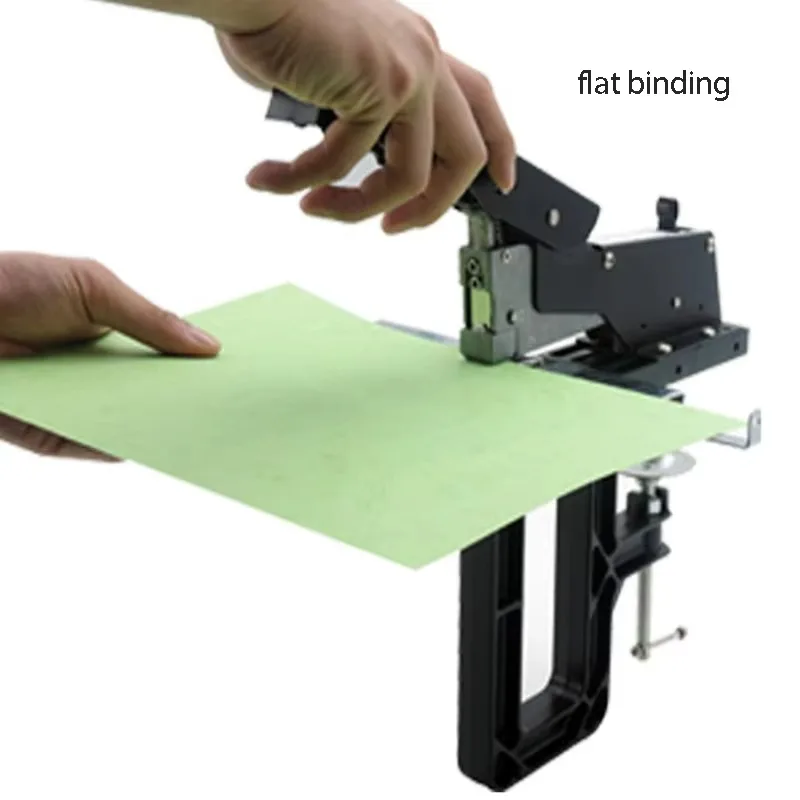 WD-SH-04 دباسة كتاب يدوية صغيرة الحجم من البلاستيك سهلة الحمل لسطح المكتب #2