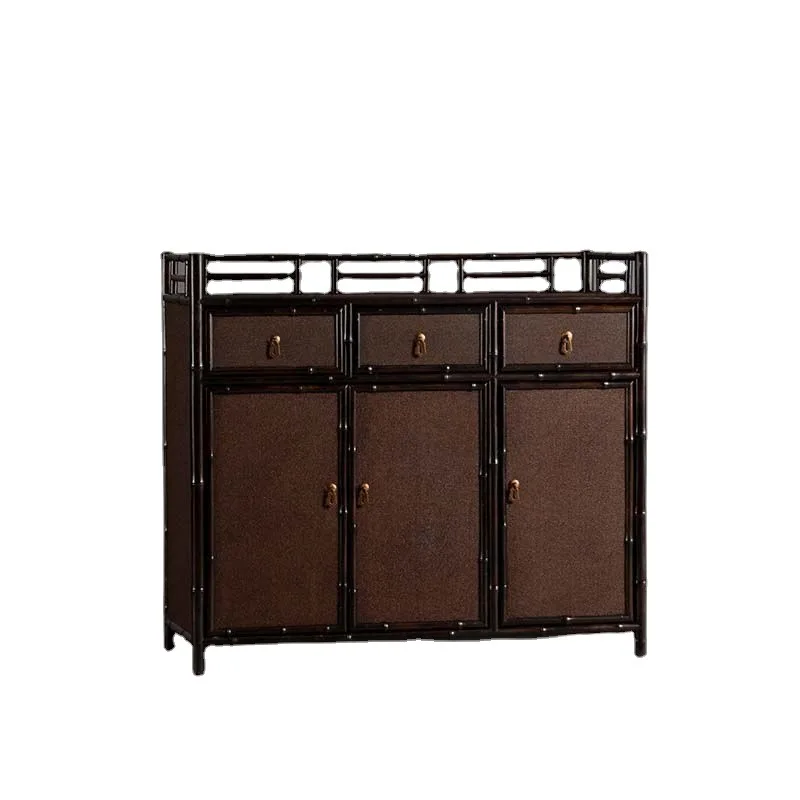 

Purple bamboo tea cabinet, classical bamboo chest of Ming and Qing Dynasties