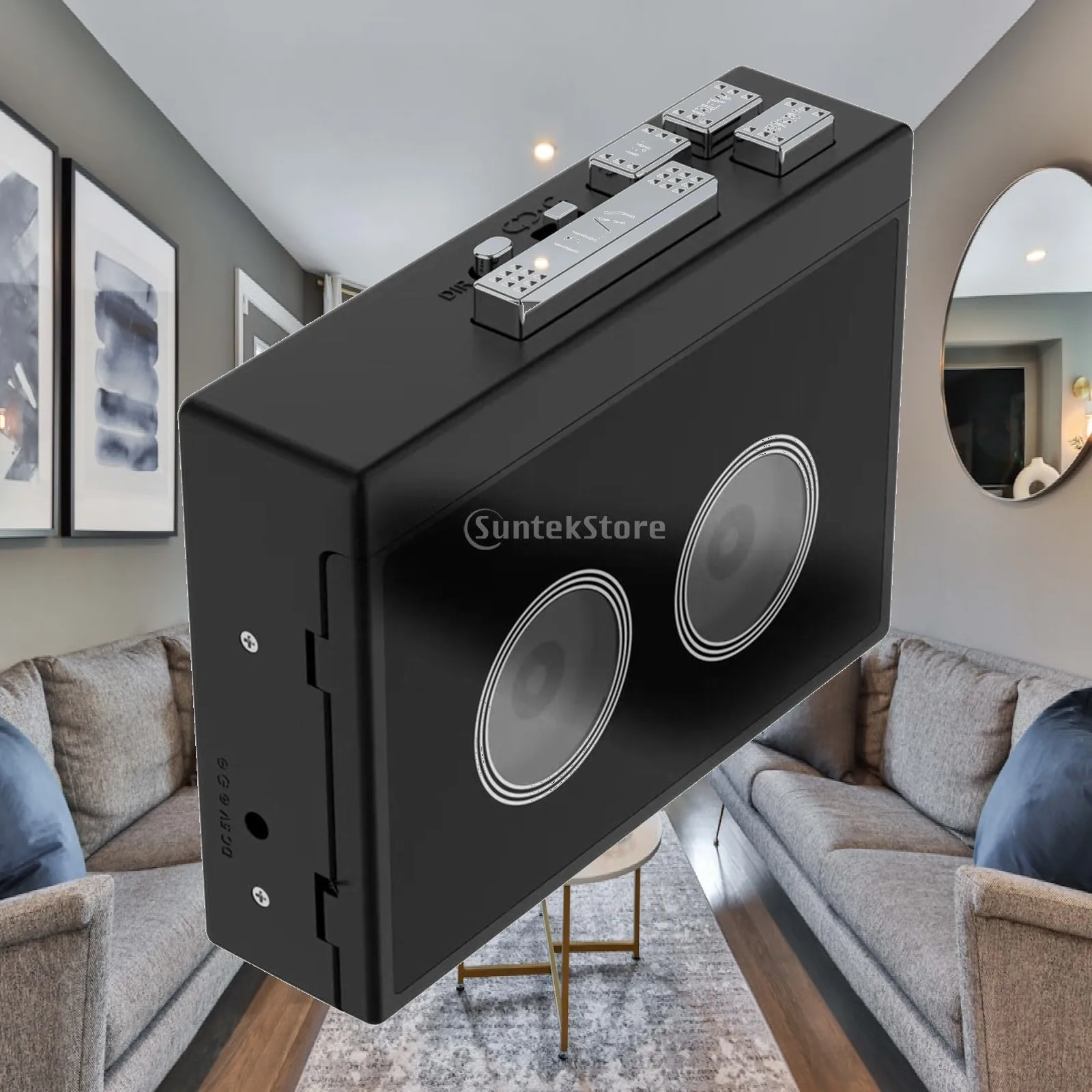 Bluetooth Tape Player FM Personal Cassette Tape to MP3 Converter Cassette Recorder for Language Learning Radio Receiving