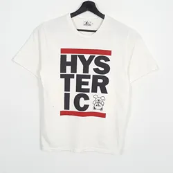 HYSTERIC GLAMOUR 로고 티셔츠, 긴팔 또는 반팔