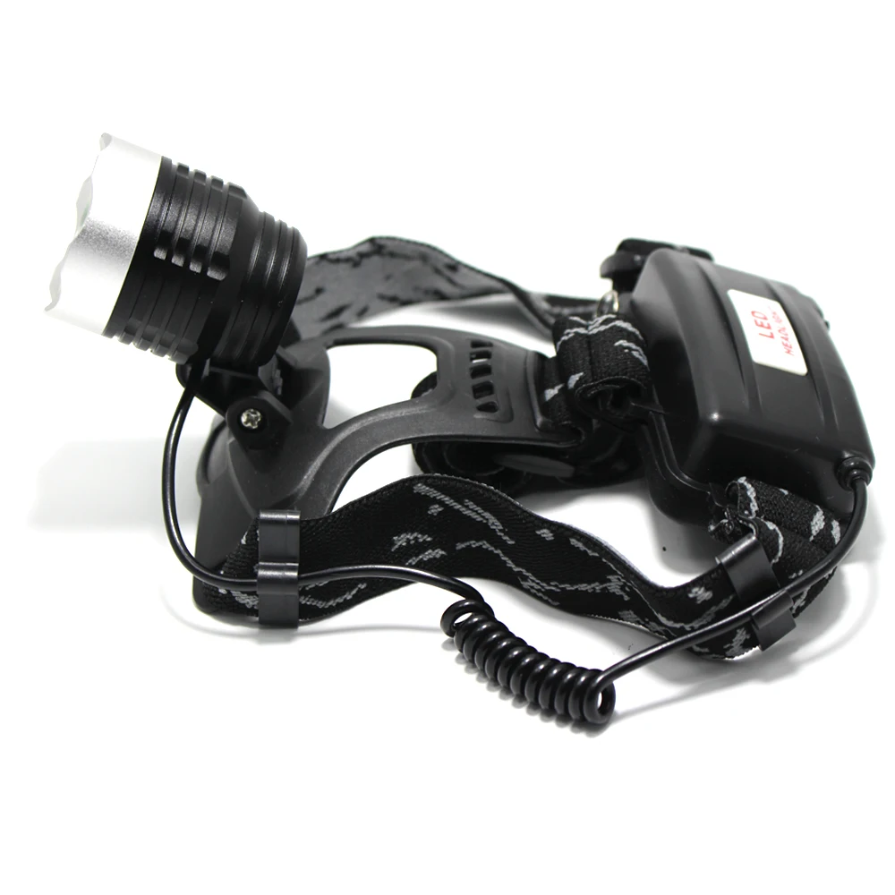 3-Mode Super bright LED faro impermeabile T6 fari 18650 fari da pesca campeggio escursionismo torcia uso 2*18650 batteria