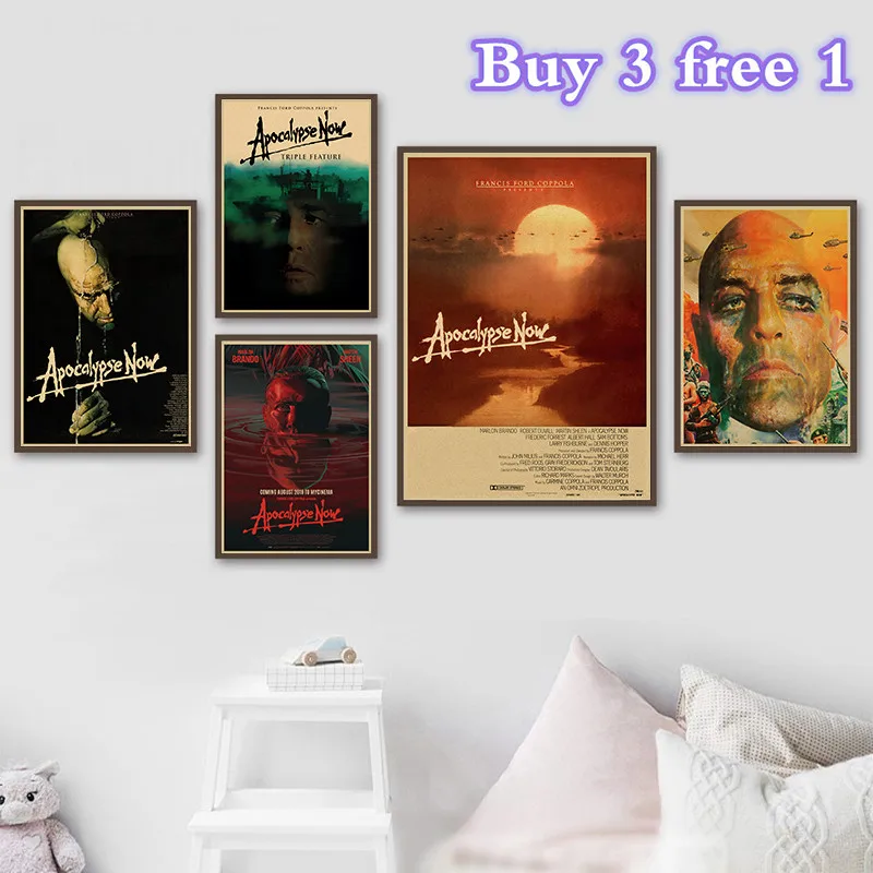 ملصق ورق كرافت كلاسيكي ، فيلم نهاية العالم الآن ، ديكور حائط منزلي ، فن ، ملصقات ومطبوعات عتيقة #1