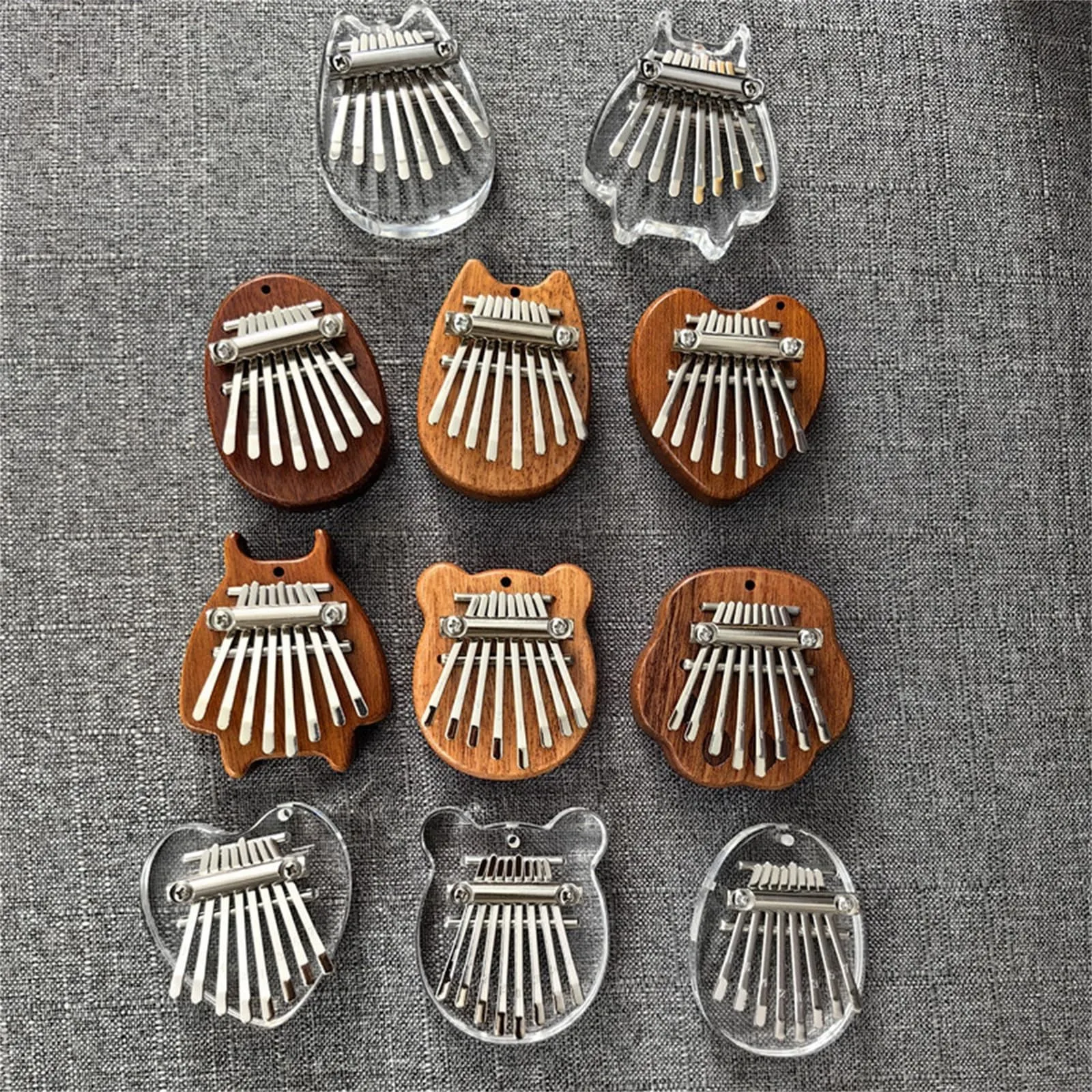 Thumb Piano 8 Key Mini Kalimba Exquisite Finger Piano Portable Marimba Musical Pendant Gift 8 Key Keyboard Musical Instrument