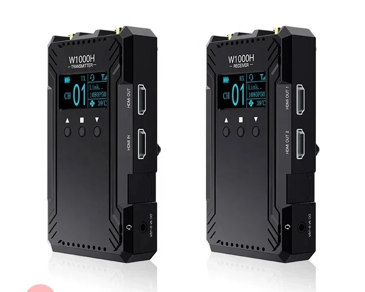 W1000H Wireless Video Transmission System Dual Full Duplex Intercom Live Streaming