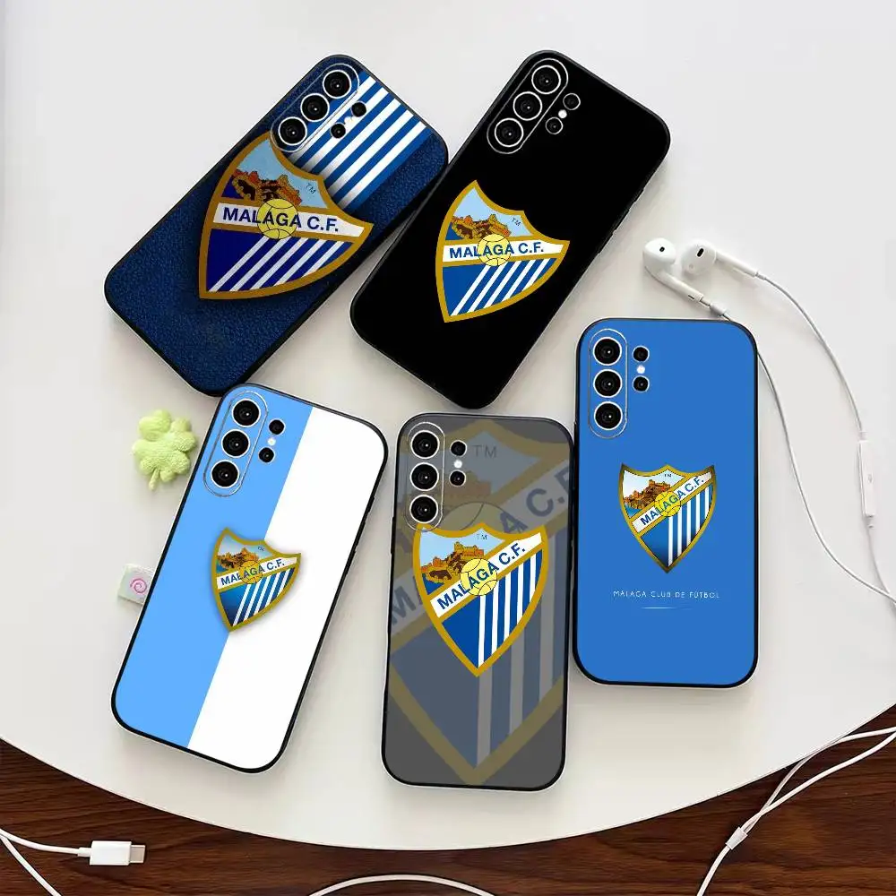 Football Cool M-Malaga CF  Phone Case For Samsung S25,S24,S21,S22,S23,S30,Ultra,S20,Plus,Fe,Note,10,9,5G Black Cover