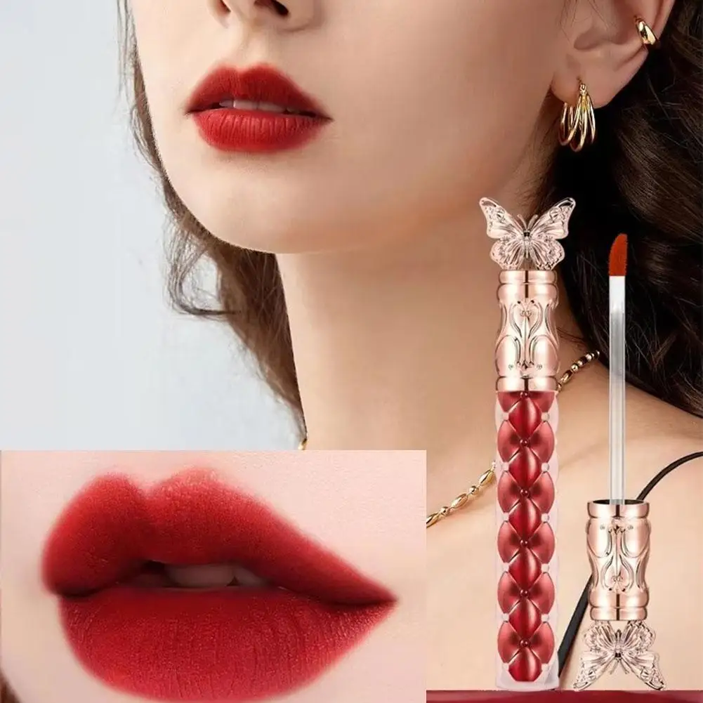 Brillo de labios líquido, 4 colores, lápiz labial líquido cosmético, altamente pigmentado, brillante, antiadherente, brillo de labios de larga duración