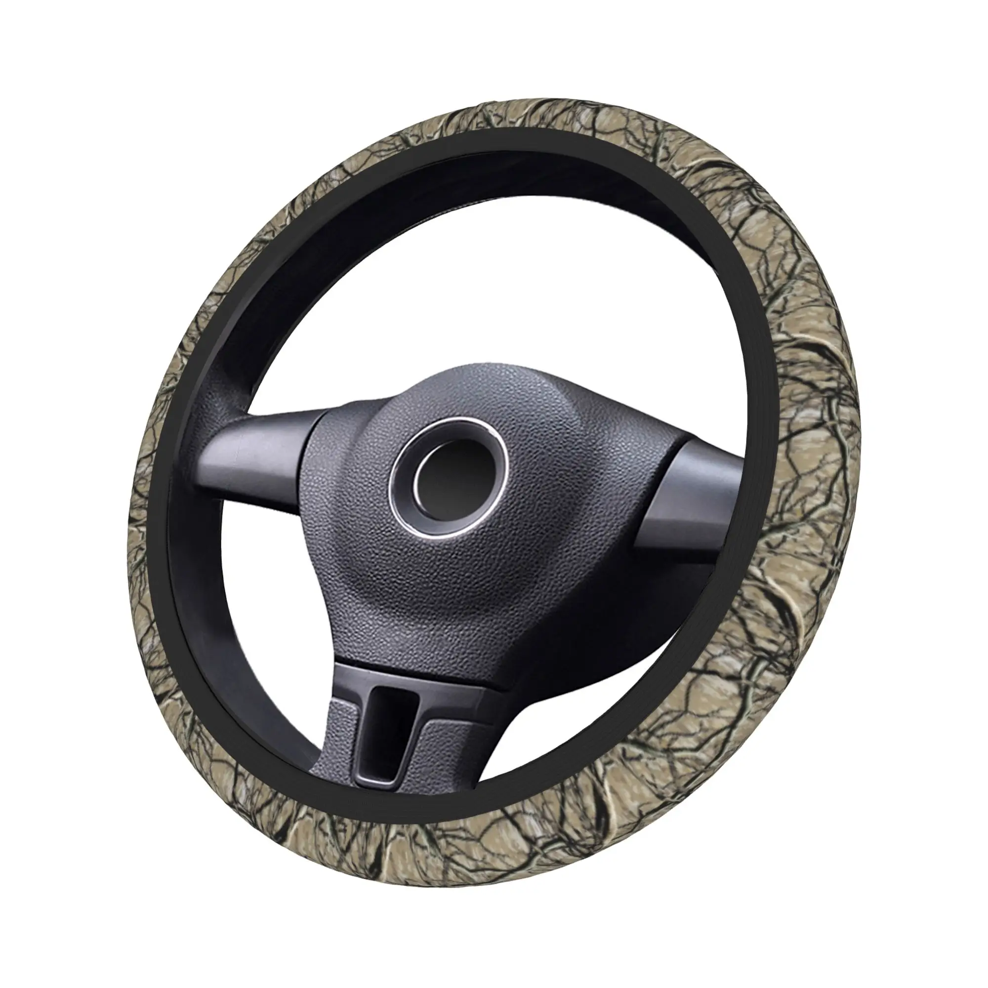 Hunting Camouflage Real Tree Car Steering Wheel Cover 37-38 Elastic  Auto Steering Wheel Protector Colorful Car Accessories - view 4