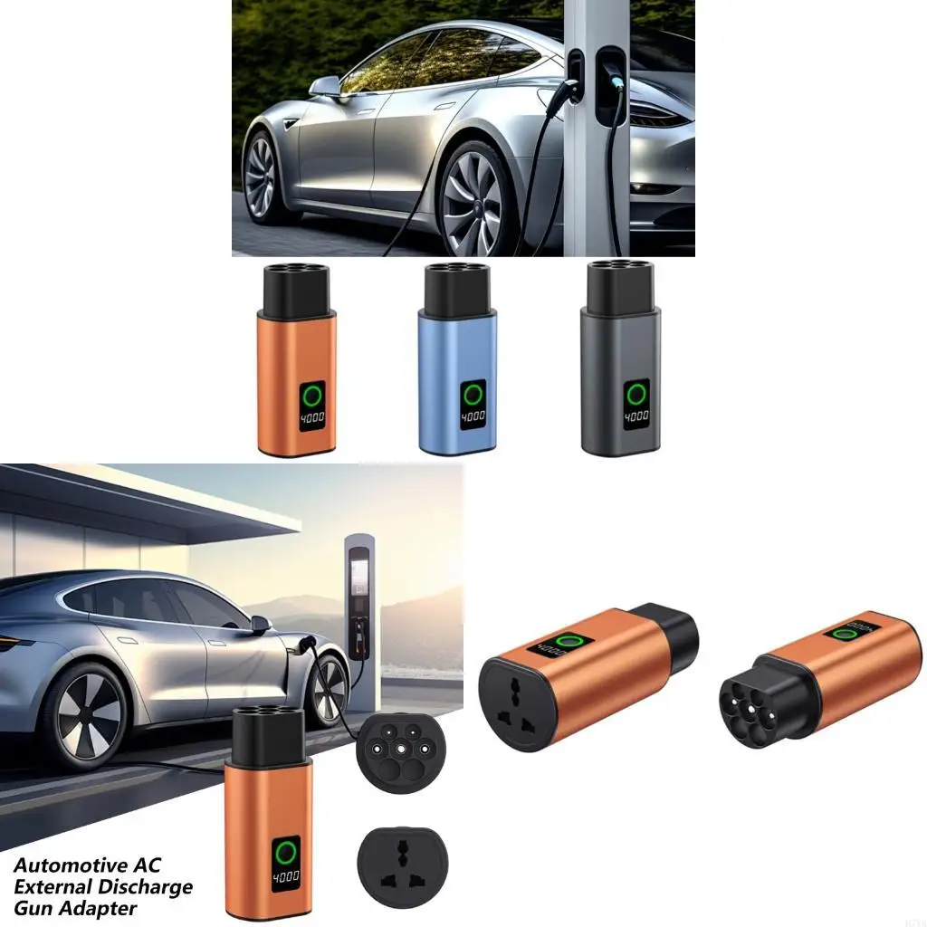 High Power 4000W Electric Vehicle Discharge Cable With Stabilizers For Outdoor Work And Travel D7YA