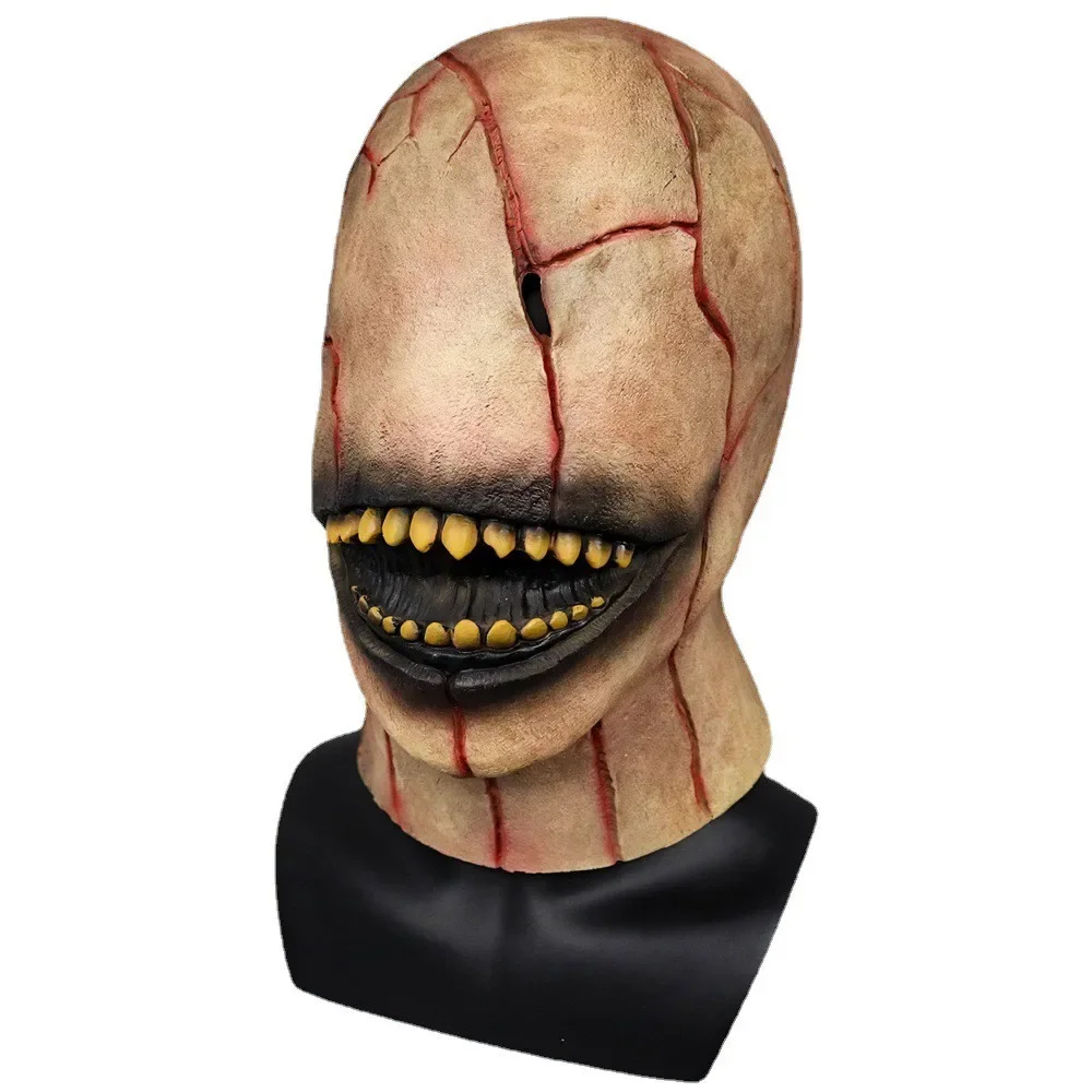 الرعب شبح قناع الوجه تأثيري هيكس شيطان شبح البيت بار اللاتكس هيلم هالوين Verkleed كرنفال كوستوم Rekwisieten