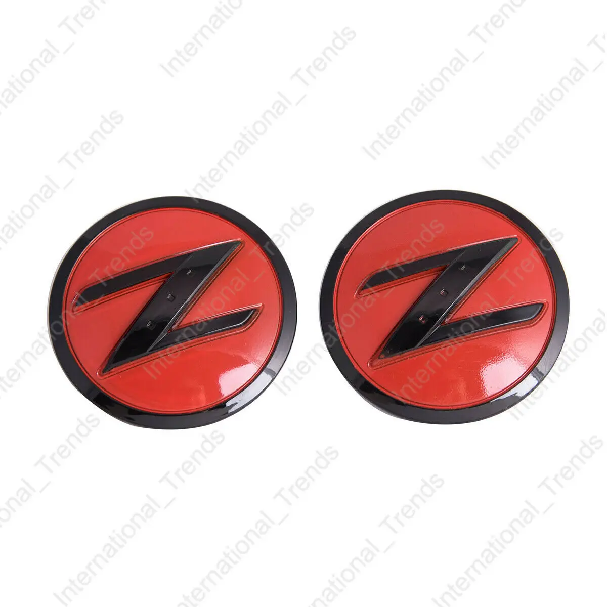 

1 Pair Red Black Z Logo Emblem Side Fender Car Badges For 350Z 370Z Fairlady Z Z33 Z34