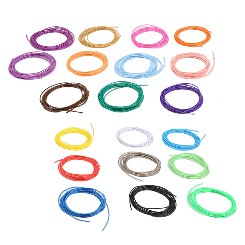 3D 프린팅 펜, PCL 필라멘트 리필, 1.75mm, 20 가지 랜덤 색상 팩, 저융점 온도 70 ℃, 어린이 선물 (200 FT)