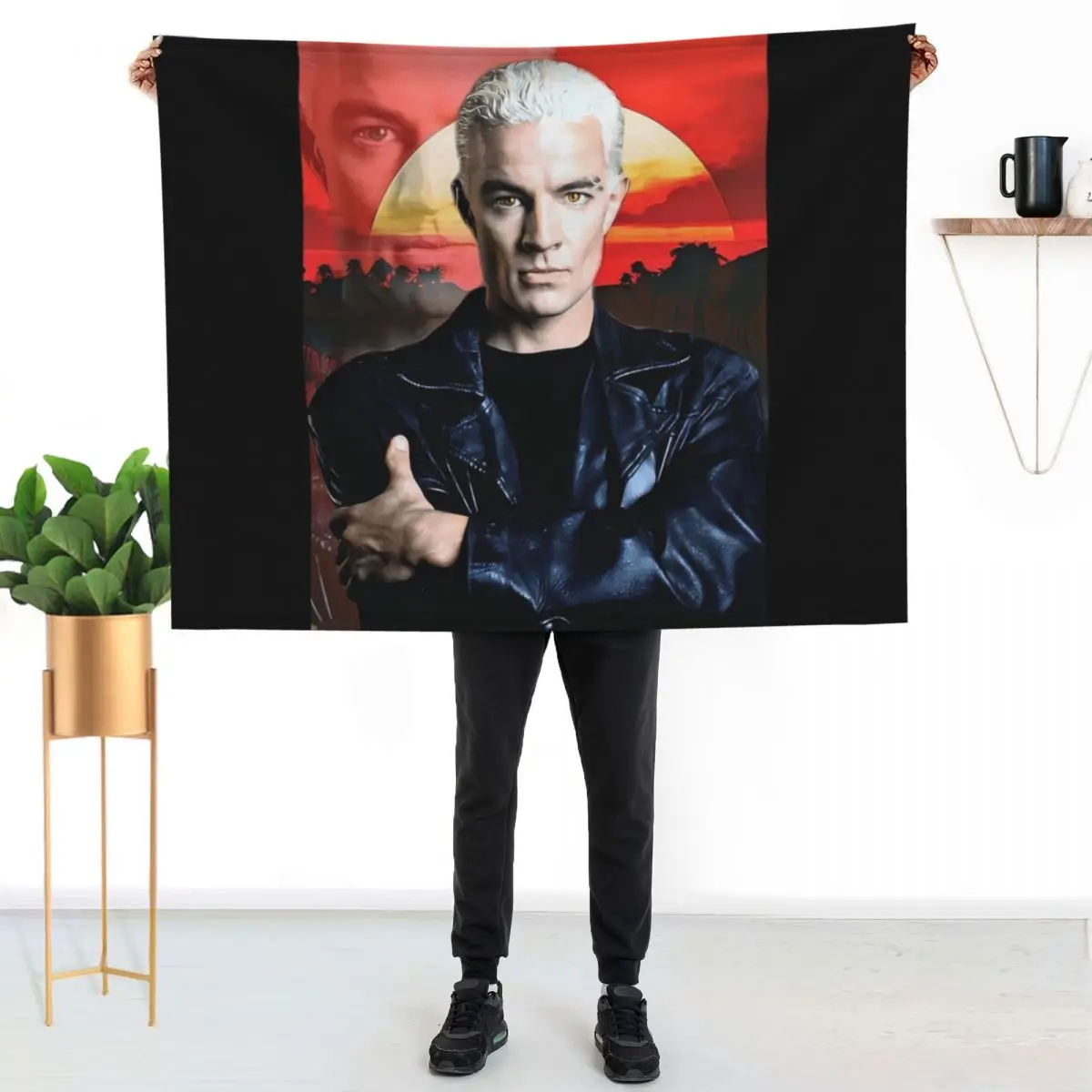 James marsters spike Throw Blanket Weighted Thin Thermals For Travel Multi-Purpose Furrys Luxury Throw Blankets