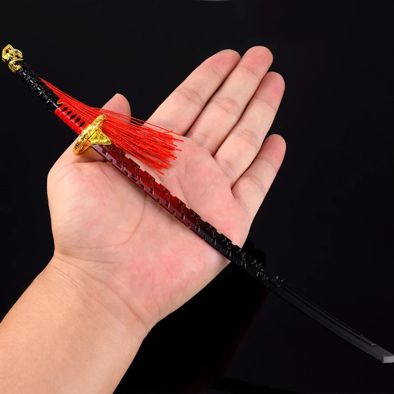 26cm/10.24in Tom Clancy's Ghost Recons Game Peripherals Samurai Sword Figurines Toys Metal Crafts Model Ornament Collection Gift