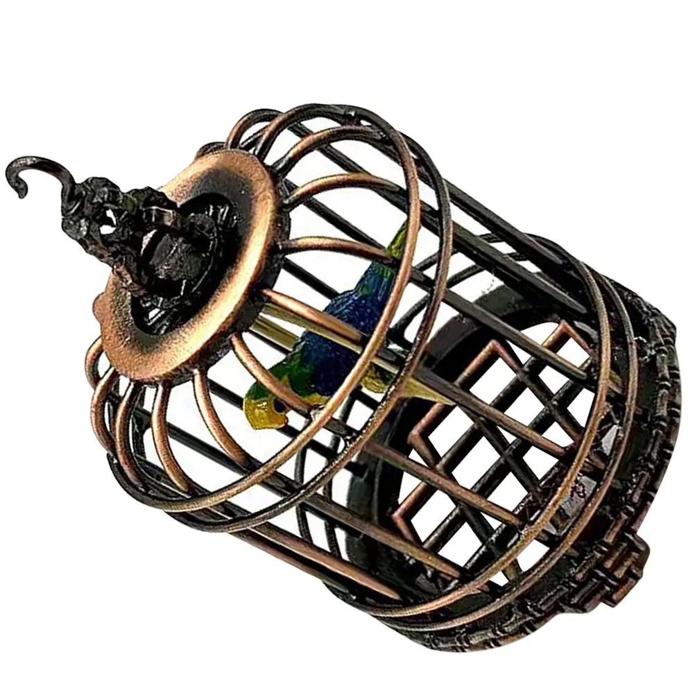 

Миниатюрная клетка для птиц в масштабе 1:12, изысканное украшение для микроландшафта, аксессуар для миниатюрного домика