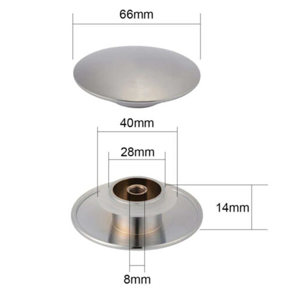 Sink Fitting Bouncing Core Sink Drain Stopper Solid Brass Easy Pop-up Design Kits M16x1.5 M8 Screw Thread Sink