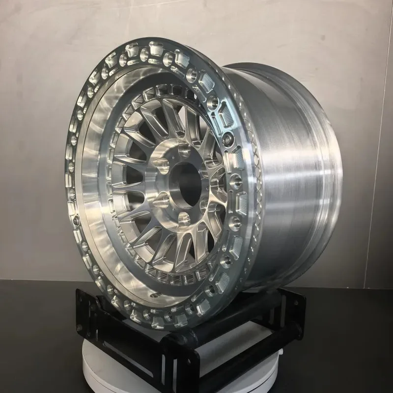 Hot Sale Silver 8x170 8x180 6x135 6x139.7 8x6.5 Forged Racing Rim Custom Beadlock Truck Wheels Deep Concave Off Road Forged 4