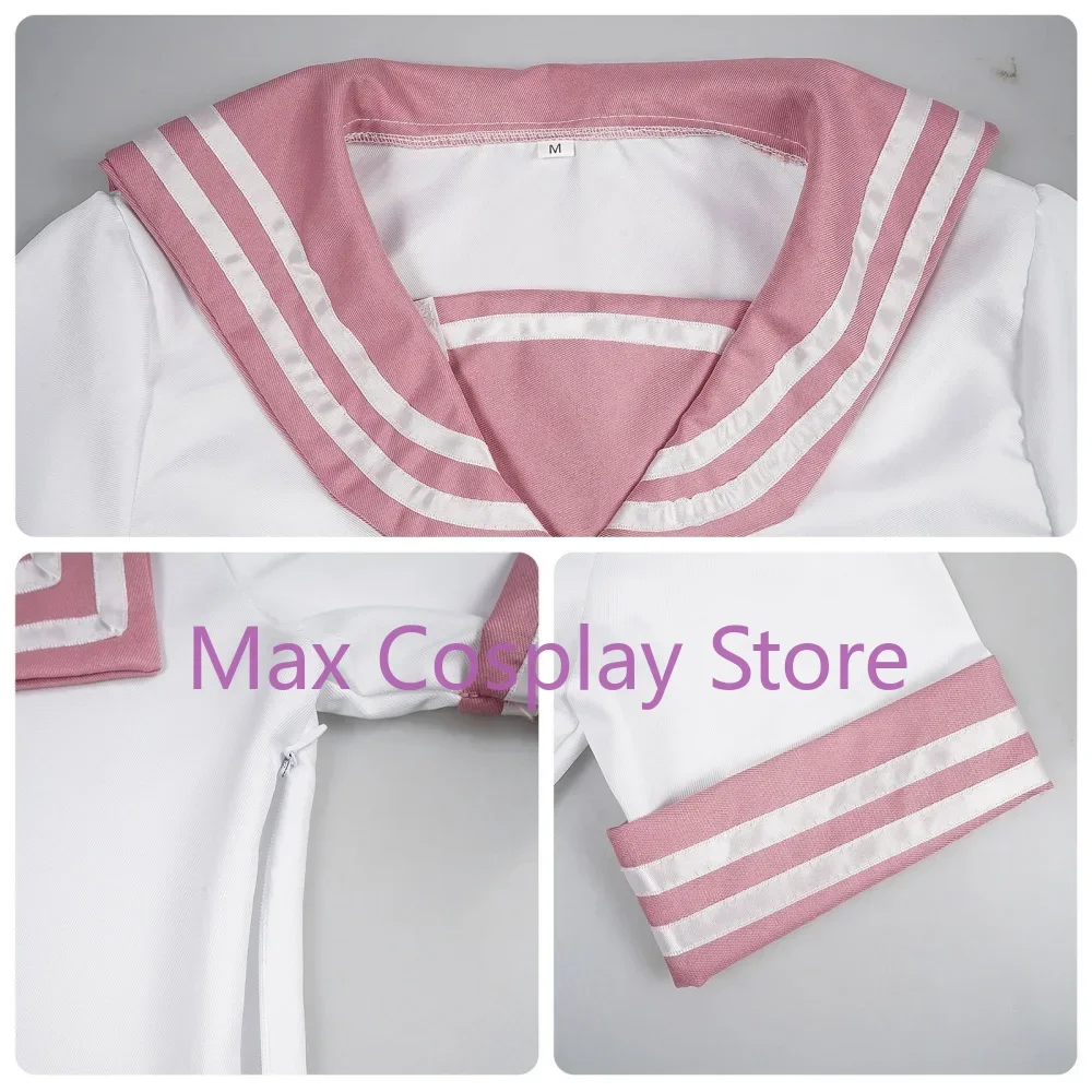 Max Cos Astolfo Cosplay Anime Fate Apocrypha kostium peruka skarpetki studenckie łuk JK mundurek marynarski dostosowany rozmiar