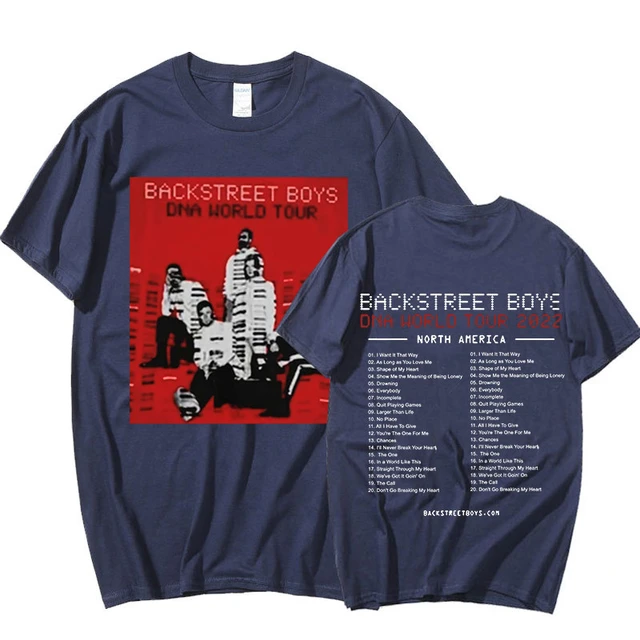 Backstreet Boys Band DNA USA Tour 2022 T-Shirt Unisex 90s Vintage Tee Shirt  Mens Womens Hip Hop Rock T-Shirts Streetwear Tops - AliExpress