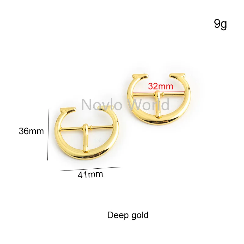 10-50pcs 32/35/38/45mm Deep gold/Silver zinc alloy pin buckle shoes decoration accessories pin buckles