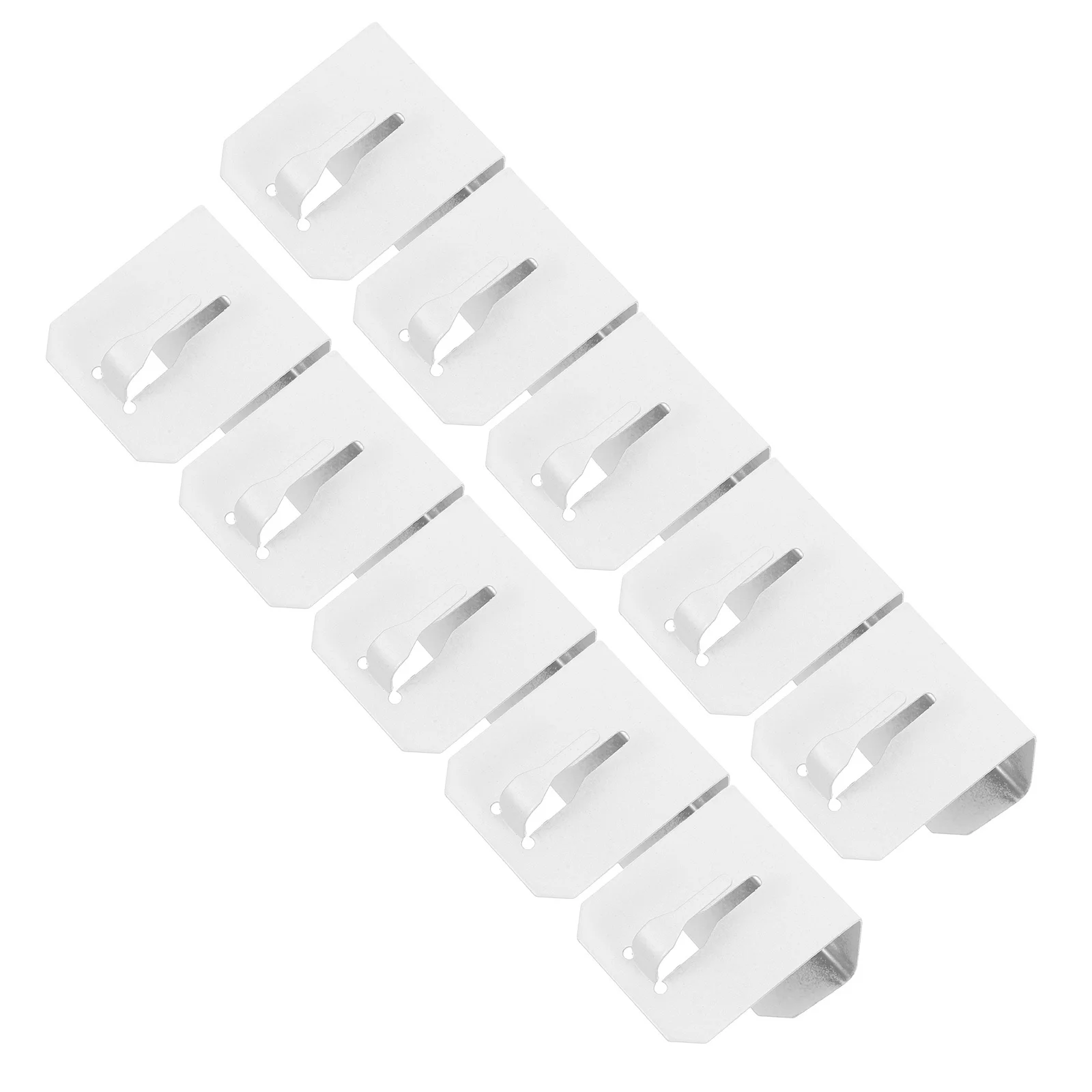 

10Pcs Window Frame Hook Metal Clip Brackets No Drill Hanging Clips for Curtain Rod String Light Christmas Party Decoration