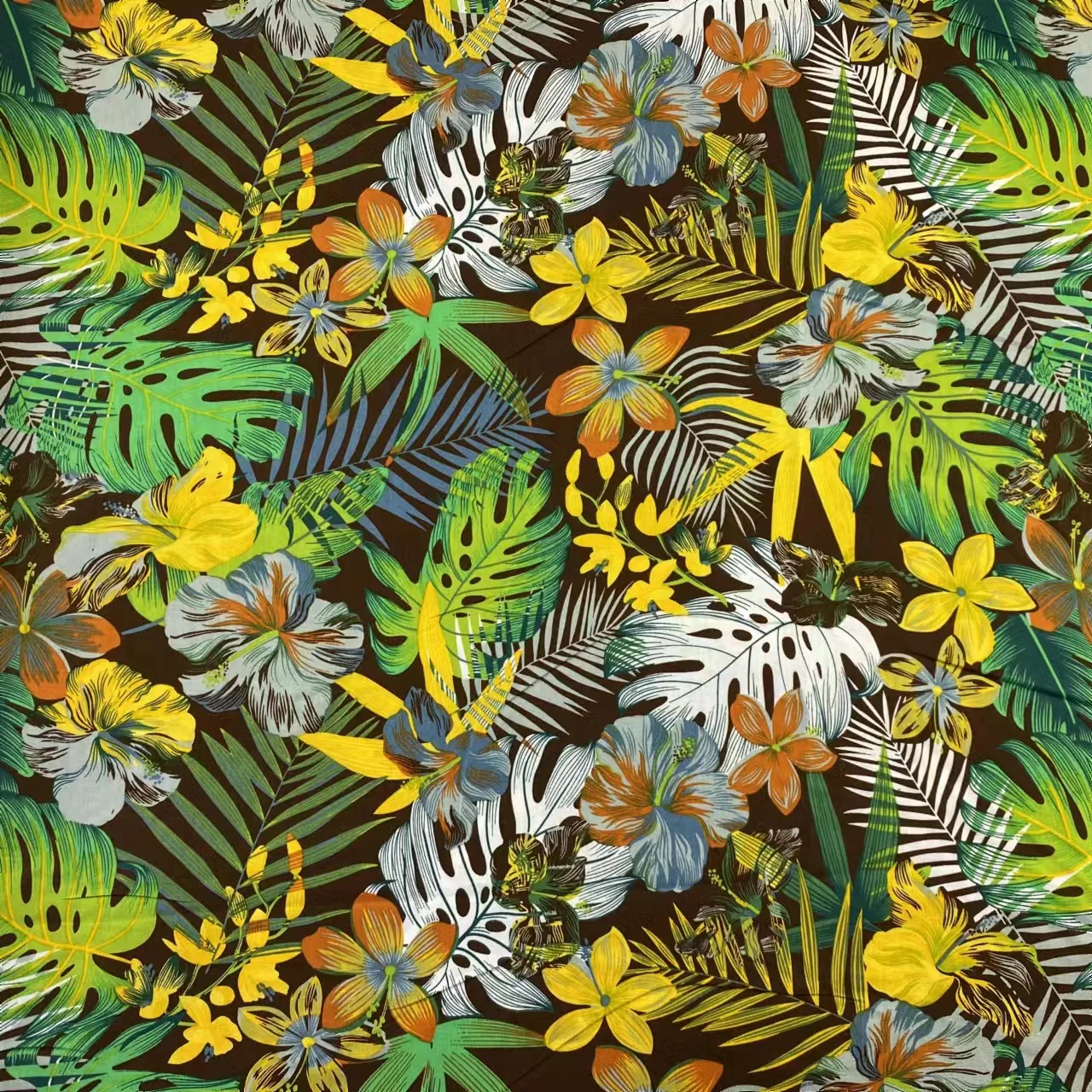 卸売綿プリント生地（メートル/ヤード単位）- ファッション＆ホームデコレーション用花柄/動物柄/抽象柄プリント