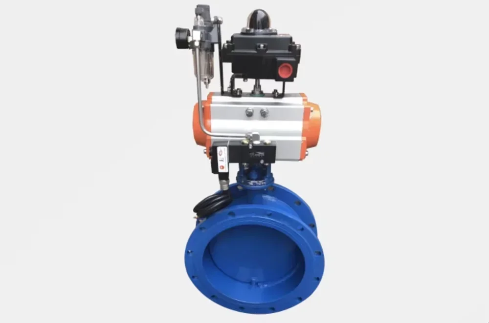 DN50 Pneumatic Wafer Type Explosion-proof Flange Butterfly Valve Stainless Steel Q641X-16Q On-off Flow Control Valve