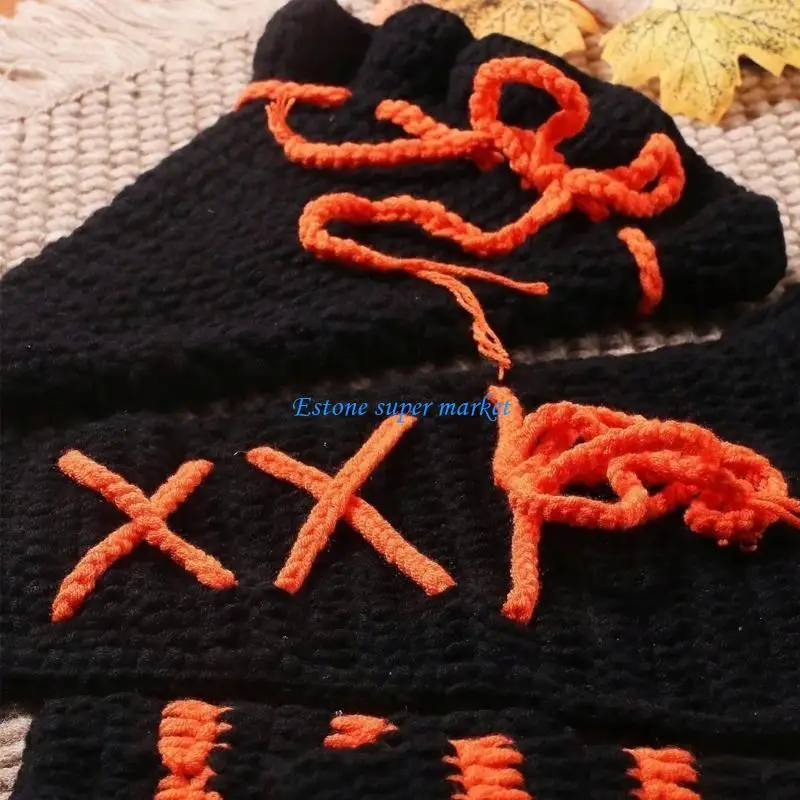 090B Baby Halloween Photography Props Witch Costume for New Parents and Photographer