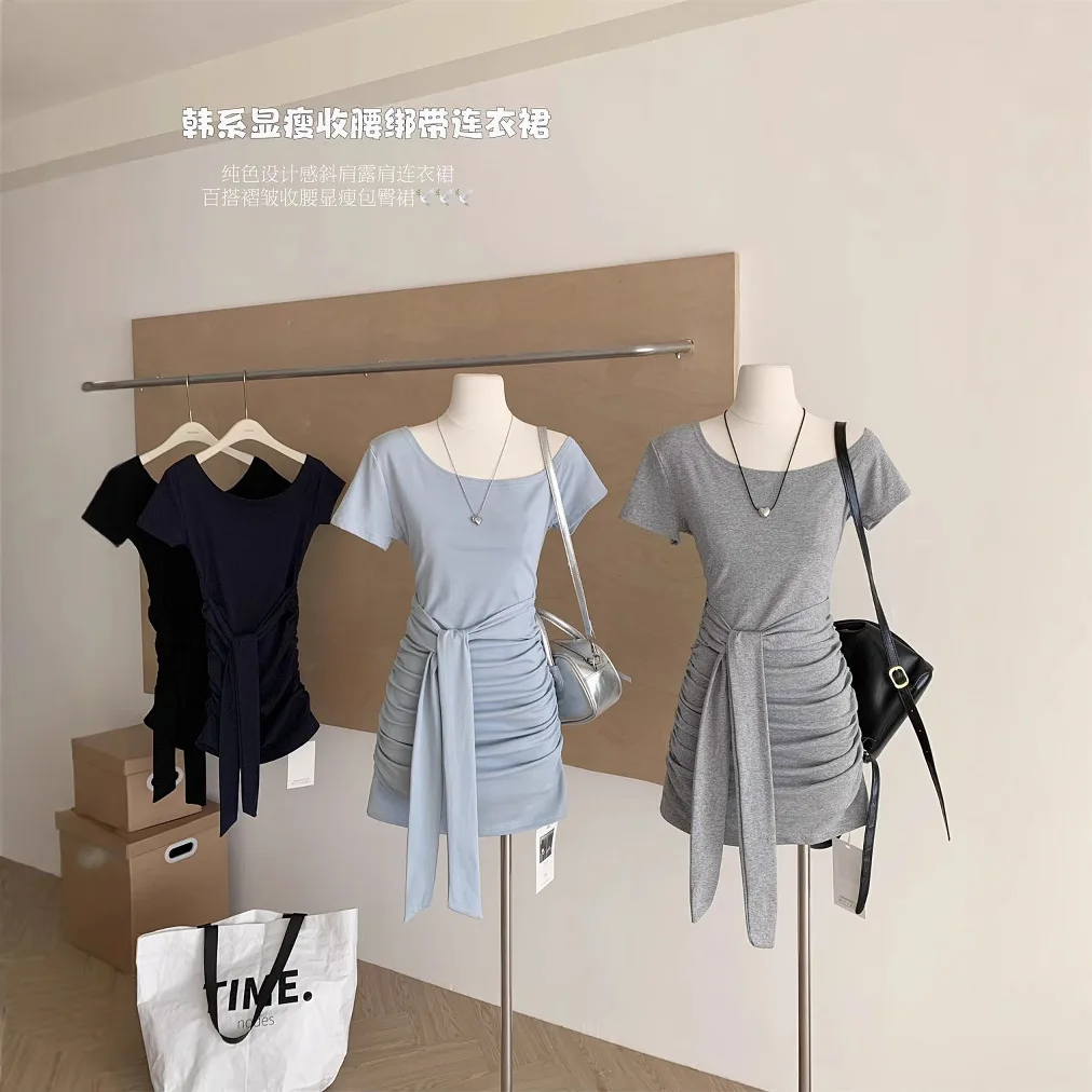 

2025 slimming spring and summer women's new style princess dress bow French suspender dress