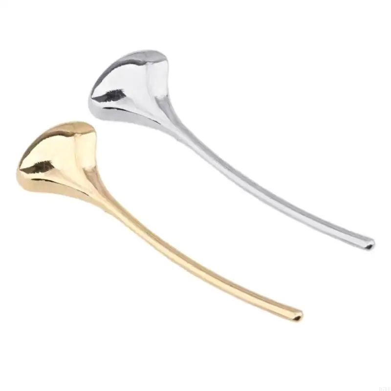 Gold And Silver Metallic Leaf Lapel Clips Traditional Office Wear Enhancer Twin Set H7EF