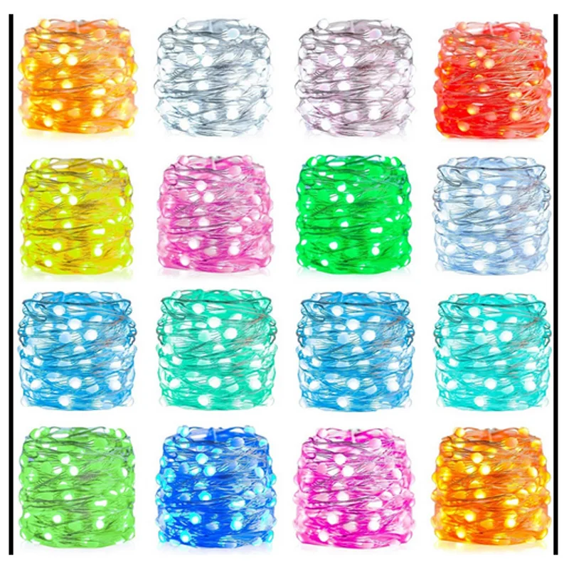 LED USB Fairy Copper String Lights With Remote Controller Twinkle Star Christmas Party Wedding Home Garden Wall Decorations