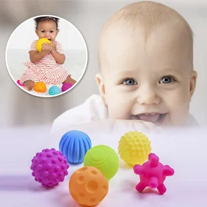 Bolas sensoriales para bebés, juguetes sensoriales para bebés de 1 a 2 años, actividad texturizada, bola multisuave, juguetes Montessori para bebés de 6 a 12 meses