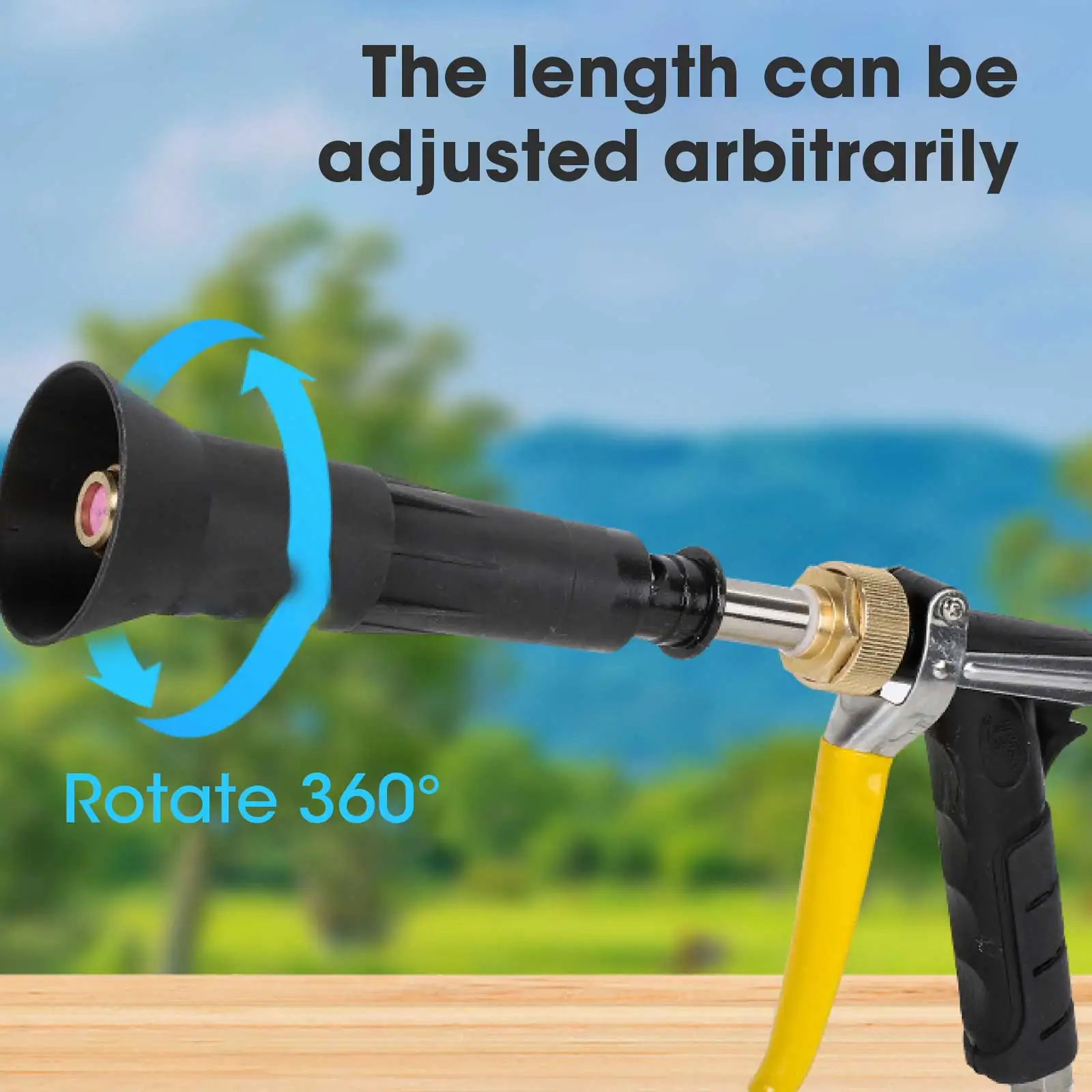 High-Pressure Adjustable Spray Aluminum Standard Liquid Sprayer With Three-Cylinder Agricultural Pump Anti-Back Flow Spray Gun