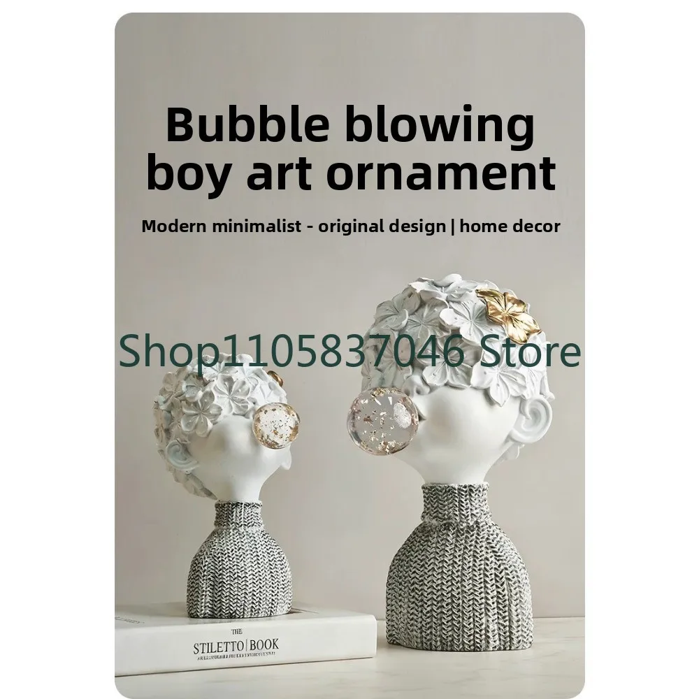 Decorative items, living room wine cabinet, modern home decor, creative craftsmanship, sculpture, entrance decoration