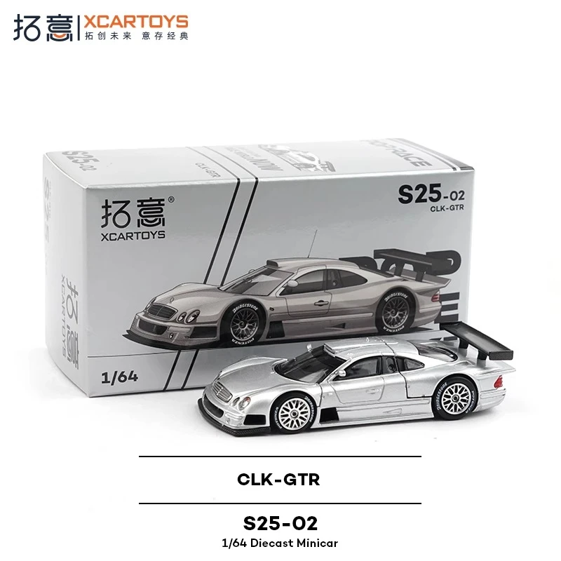 XCARTOYS POPRACE 1/64 CLK-GTR نموذج سباق السيارات الخارقة سبيكة دييكاست نموذج ألعاب أطفال بنين الكبار نموذج عشاق جامعيون