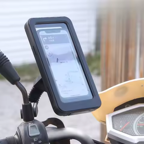 Waterproof Motorcycle Bike Mobile Phone Holder Support Universal Bicycle GPS 360&deg; Swivel Adjustable Motorcycle Cellphone Holder