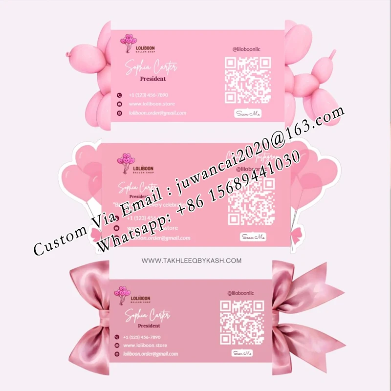 Custom 3D Pop-Up Business Card Template Foldable Die-Cut Design Flyer for Business