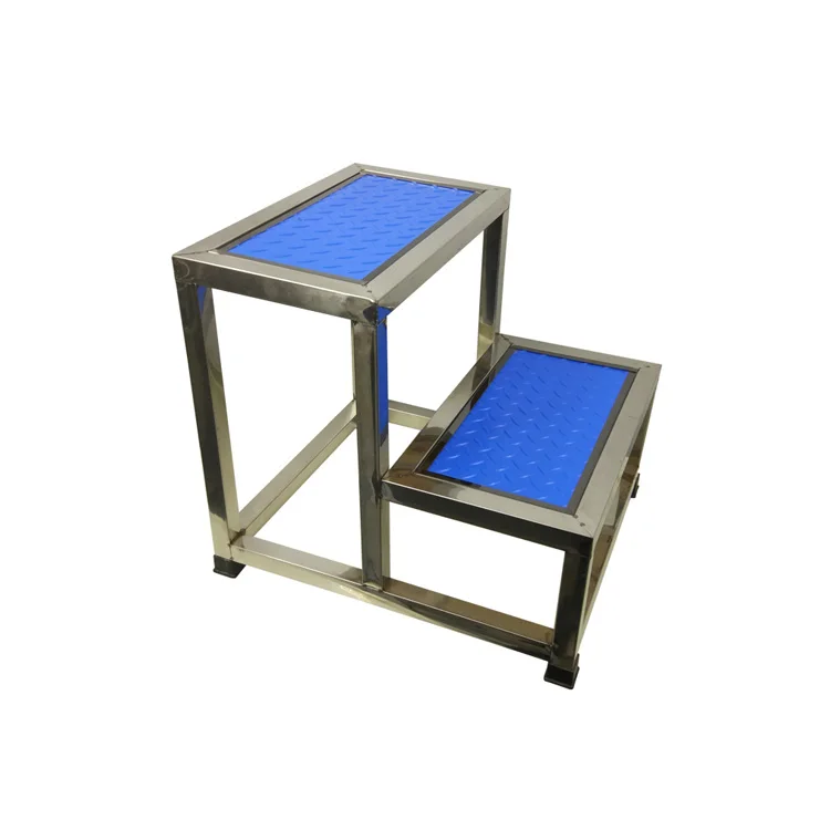 High Quality Medical Stainless Steel Footrest Foot Two Step Stool