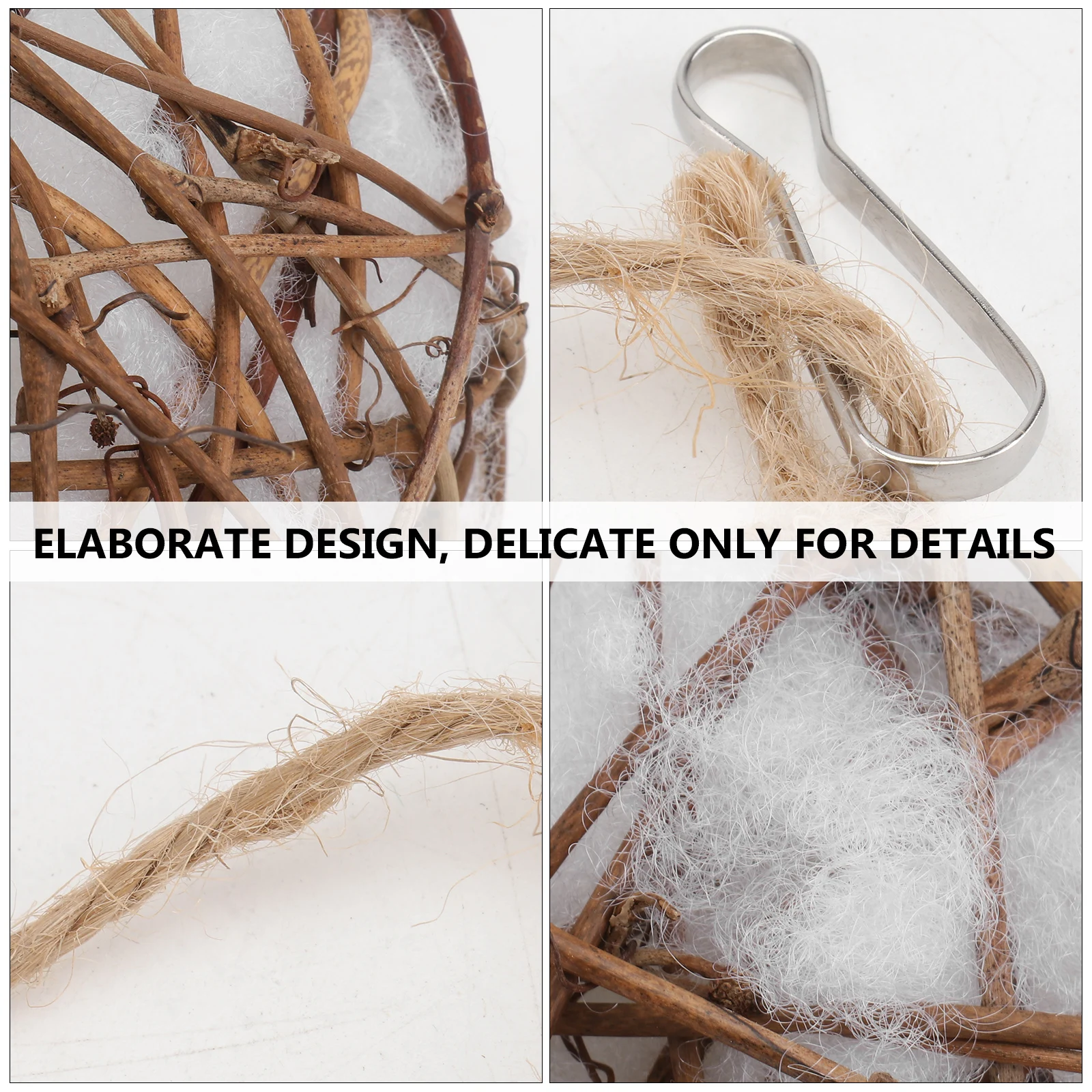 

3PCS Bird Nesting Material Rattan Silk Floss for Garden Outdoor Feeder Hummingbirds Yard Nature Attract Reusable Environmental