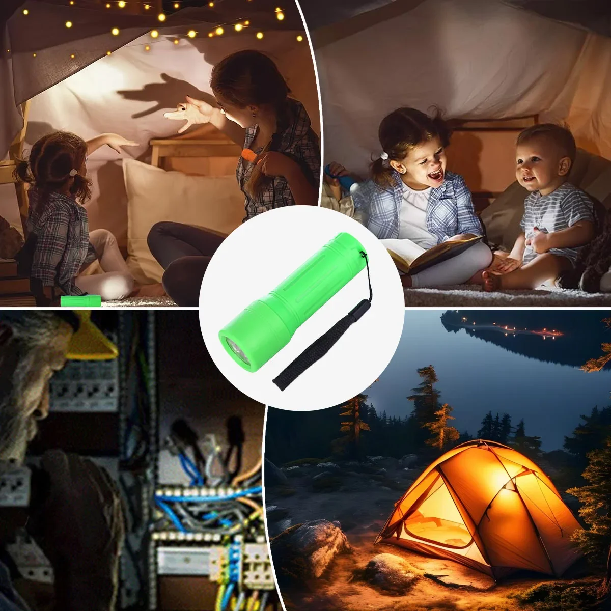 Outdoor LED Flashlight Portable Hard Light Handlight Emergency Light Night Riding Camping Searchlight Hand Type Lantern