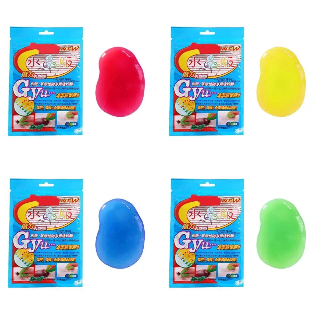 سيارة تنظيف هلام الغراء الوحل الطين السيارات الهواء تنفيس الأوساخ مزيل الغبار لاصق غسيل السيارات أداة التنظيف الداخلي لون عشوائي إرسال