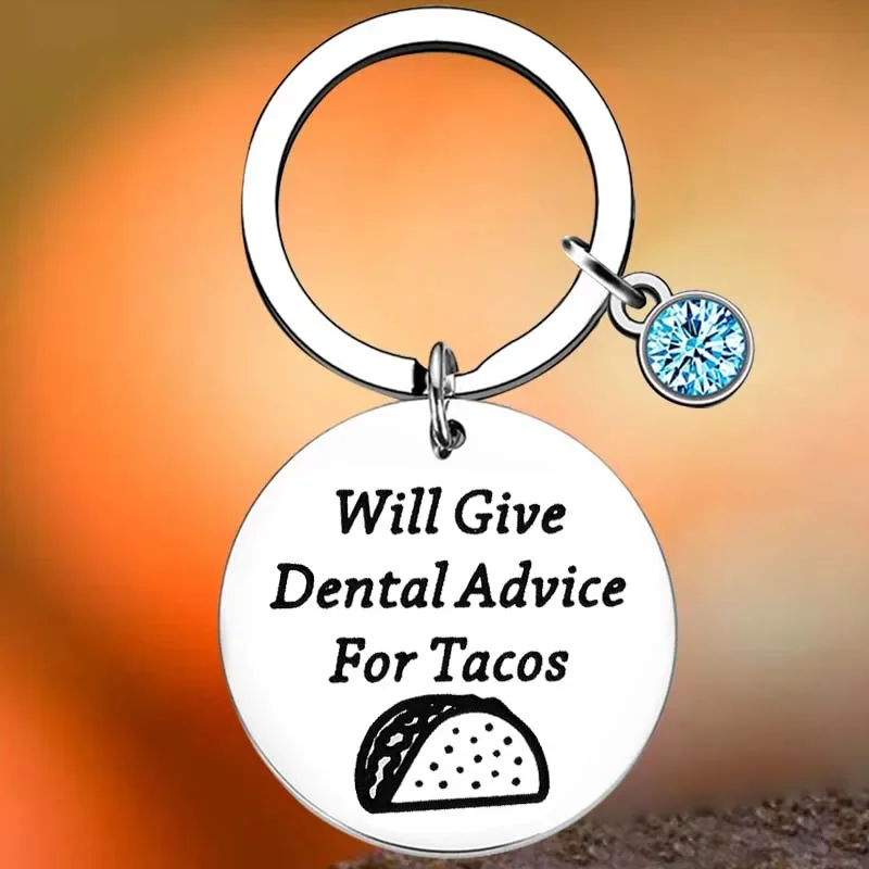 

Hot Dentist Gift Key Chain Ring Dental Hygienist Gift Dental keychains pendant Dentist Graduation Gift