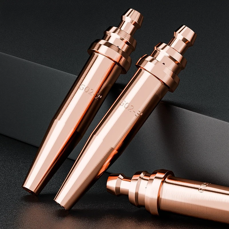 1-101 Acetylene Cutting Tip American Style Gas Cutting Torch Nozzle Copper Oxy-Fuel Cutter Head for Victor Type Torch Sizes 00-5