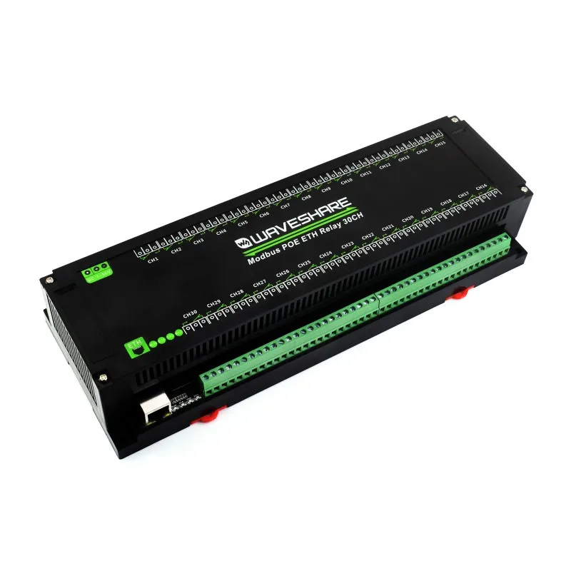 Industrial Grade 30Channel Ethernet POE Relay Module Modbus RTU Ethernet Communication