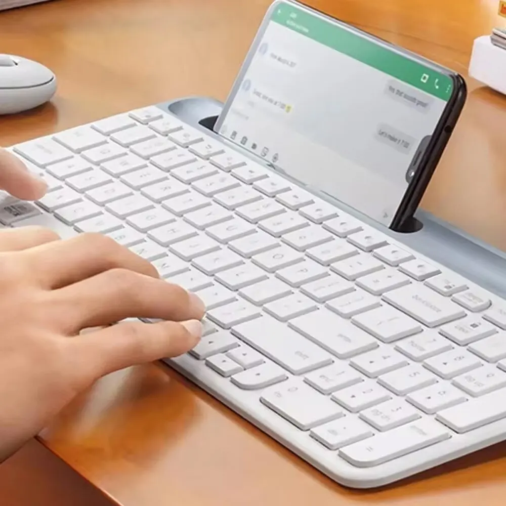Clavier sans fil Bluetooth K580 Compatible avec smartphones, ordinateurs et tablettes Connexion rapide à travers trois systèmes