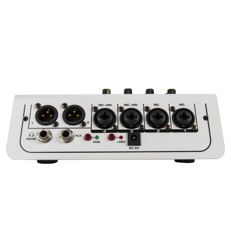 

MIX400 16DSP audio sound cards & mixers BT USB recording computer 48V phantom power with amplifier 4 channel mixer