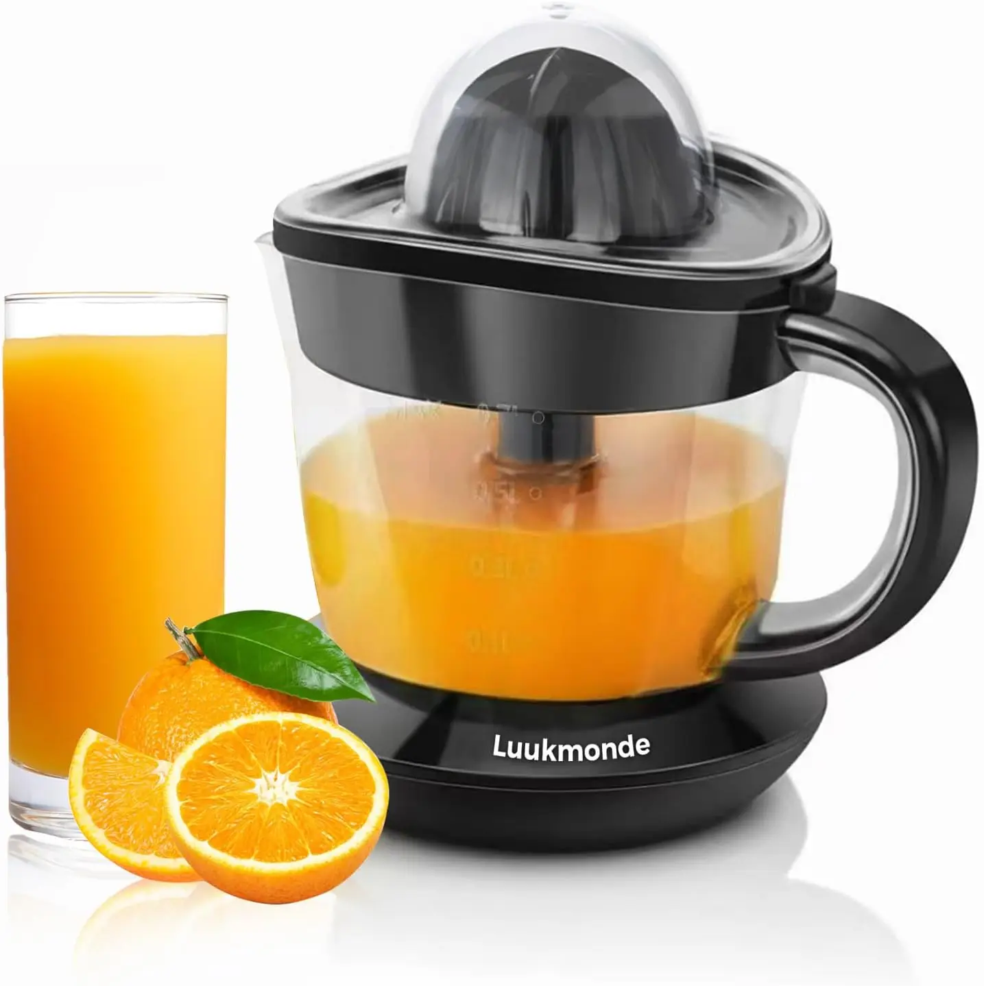 Espremedor Elétrico de Cítricos com Reversão Automática, Capacidade de 24 oz para Laranjas, Limões e Toranjas, Motor Silencioso