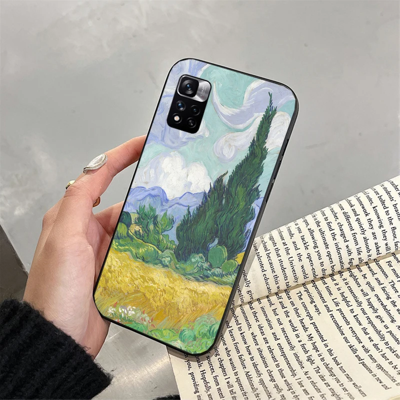 

Phone Case For Xiaomi 12S 12 Pro 11S 11 10 Pro 10S Redmi 10 9 9C 9T 9A 10C Vincent van Gogh Flower Paint Case